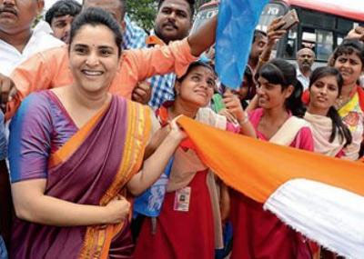 ramya,ramya nambisan,bjp,karnataka bjp,rally,ramya fire on bjp again  భాజపాపై నటి రమ్య ఎదురు దాడి..!